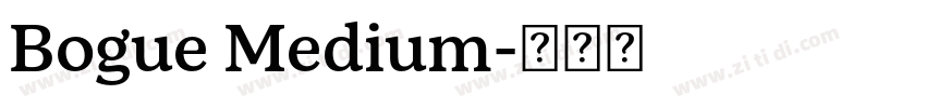 Bogue Medium字体转换